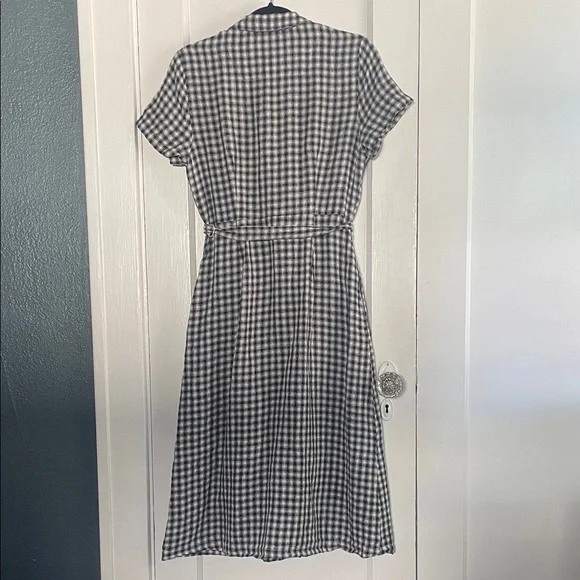 Quince 100% European Linen Button Front Dress - Picture 8 of 8